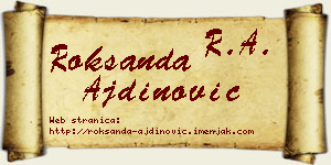 Roksanda Ajdinović vizit kartica